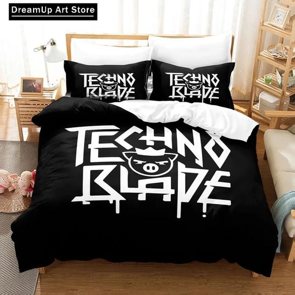 Alex Technoblade Bedding Set Boys Girls Duvet Cover Pillowcase Bed Kids Adult Fashion Home Textileextile