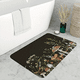 thumbnail image 1 of 1pc Non-Slip Mushroom Pattern Bath Rug - Soft and Absorbent Door Carpet for Kitchen, Bathroom, Bedroom, and More - Quick Drying and Decorative Floor Pad - 16x24, 1 of 4