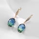 thumbnail image 3 of Stunning Temperament Tourmaline Oval Gemstone Pendant Earrings for Women and Girls - Sparkling and Elegant Jewelry, 3 of 4
