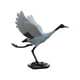 thumbnail image 5 of Esculturas de grúa al aire libre, adornos de grúa de escultura de pájaro, estatuilla de animales para césped, patio, estanque, patio, jardín de hadas 28x15x23.5cm, 5 of 5