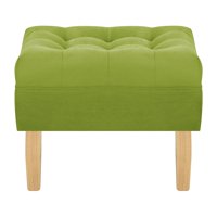 Bodevir - Pouf Wood 1C Felpa 05 Pistacho