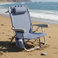 Silla De Playa Baja Navy Blue Sunseeker 1 Un