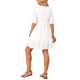 thumbnail image 3 of INSPIRE CHIC Vestido de Ojal para Mujer Verano Casual con Lazo en el Cuello en V Manga Corta Línea A Encaje en Capas Flowy Playa Mini Vestidos M Blanco, 3 of 6