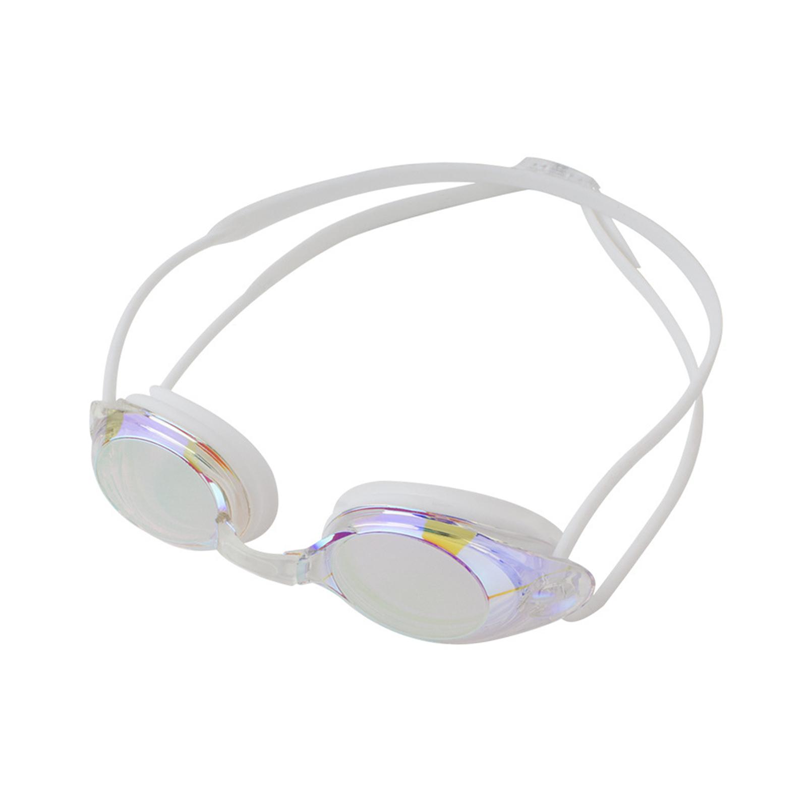 Magideal - Gafas De Natación, Gafas De Natación, Gafas Antivaho E Impermeables Ajustables, Gafas De Natación Antivaho Para Buceo En Piscina Blanco