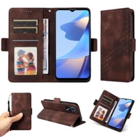 Carcasa Foxdock Oppo A54 5G De Cuero Pu, Diseño Acolchado Clásico, Protección Contra Caídas Y Rayones