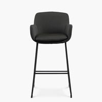 Form Design - Taburete Alto 76 Tapiz Felisa Gris Oscuro