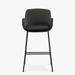 Form Design - Taburete Alto 76 Tapiz Felisa Gris Oscuro