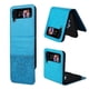 thumbnail image 5 of Funda tipo cartera FOXDOCK para Samsung Galaxy Z Flip 4 , diseño girasol en relieve, cuero PU, cierre magnético, soporte y tarjetero, 5 of 5