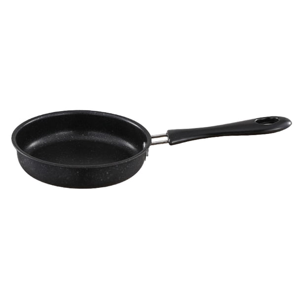 Sartén para Tortilla de Inducción Hamburguesa de Jamón Antiadherente Cocinar Huevos Sartén para Saltear Pequeña Utensilios de Cocina Sartén Sin BPA Pa Negro