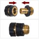 thumbnail image 3 of Conector para manguera de jardín Hourleey de aluminio 3/4" - juego de 6, 3 of 6