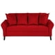 thumbnail image 1 of Sofa Lua 3C Felpa 20 Rojo, 1 of 6