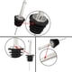 thumbnail image 4 of 2/6/12 unidades de vertedores de botellas de acero inoxidable con tapa abatible y tapón de corcho, dispensadores de aceite de oliva, licores, botellas de licor, vertedores rápidos, herramientas de bar, 4 of 7