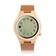 thumbnail image 1 of Reloj BOBO BIRD con temporizador de madera de bambú con 12 agujeros y correa de piel para hombre, 1 of 9