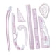 thumbnail image 4 of Juego De Reglas Métricas, Plantillas Para Confeccionar Vestidos, Sastres, 8 Piezas, 4 of 5