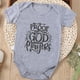thumbnail image 1 of Cute "I'm Proof That God Answers Players" Print Romper For Summer, Funny Pregnancy Gift, Baby Boys And Girls Kids Clothes, 1 of 5