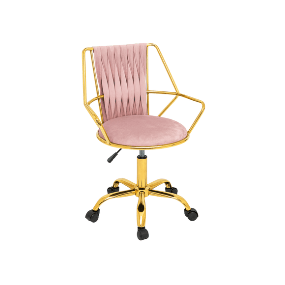Silla De Escritorio Acolchada Abu Dhabi Rosa