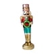 thumbnail image 5 of Figura De Cascanueces De Navidad, Adorno De Escritorio Brillante Para Fiestas De Oficina, Festivales, Base Dorada Grande, 5 of 5