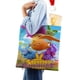 thumbnail image 4 of Sunny Bunnies Bolso de tela con estampado de lienzo para mujer, bolsa de compras reutilizable y estética, con cremallera interior, regalo para mujer,40*45cm., 4 of 6
