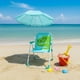 thumbnail image 2 of Silla Plegable Camping Animales Niños Con Sombrilla Verde, 2 of 3