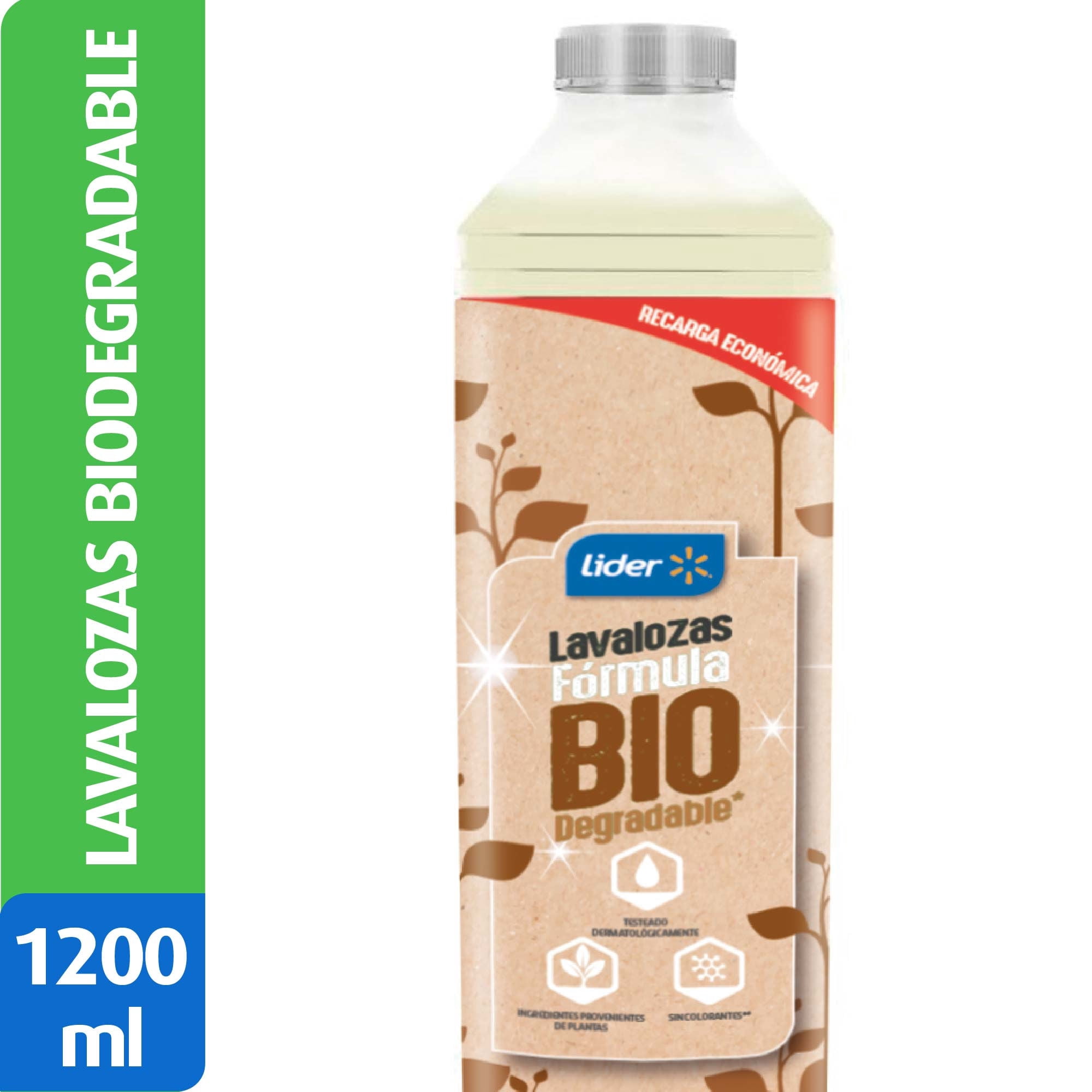 Lavalozas Fórmula Biodegradable Botella 1200 ml Lider