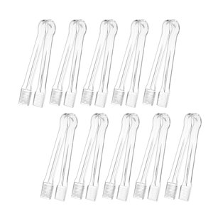 Magideal - 10 Pinzas Para Hielo, Pinzas Para Alimentos, Portátiles, Multiusos, Fáciles De Agarrar, Utensilios Para Servir, Pinzas Para Barbacoa, Para Hornear, Pa