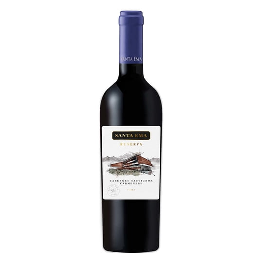 Vino Blend Botella 750 mL Santa Ema