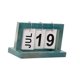 thumbnail image 5 of Práctico Rotafolio De Madera Calendario Perpetuo Diy Calendario De Escritorio Azul, 5 of 5