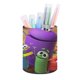 thumbnail image 1 of Pregunta a los Storybots-theme Cylinder Pen Holder Pencil Organizer with Flannel Lining PVC Leather Material Cardboard Base for study work 10*8CM, 1 of 6