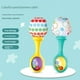 thumbnail image 3 of 2pcs Sand Hammer Newborn Baby Hearing Grasping Training Baby Can Chew Hand Rattle 0-3-6 Months Early Education Music Toys, 3 of 4