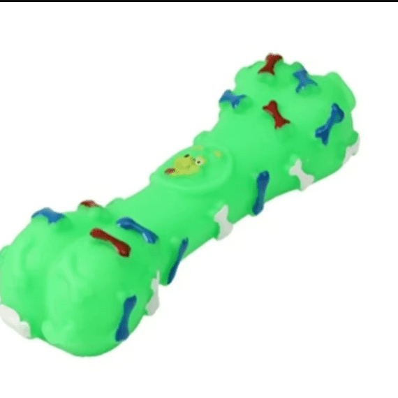 Genérico - Hueso Para Perro Con Huellas Y Sonido Verde