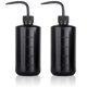 thumbnail image 1 of Botella de lavado para tatuajes Melphoe, 2 unidades, 500 ml, negra, 1 of 6