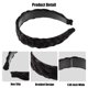 thumbnail image 4 of Bargains Únicos 1 Pcs Diadema Trenzada de Cabello Sintético de 1.5 Pulgadas de Ancho para Mujeres y mujeres Negro Marrón, 4 of 7