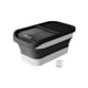 thumbnail image 1 of Contenedor De Almacenamiento De Comida Para Perros Y Gatos, Dispensador A Prueba De Fugas, Caja De Arroz De Lata Sellada De 10 Kg, Negro, 1 of 5