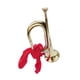 thumbnail image 2 of Cobre y latón Bugle Marching Bugle Instrumento de música con boquilla Scouting Trompeta Bugle Trompeta de caballería para principiantes Adultos , Dorado, 2 of 5