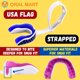 thumbnail image 4 of Protector bucal juvenil Oral Mart con correa y diseño de bandera, 4 of 8