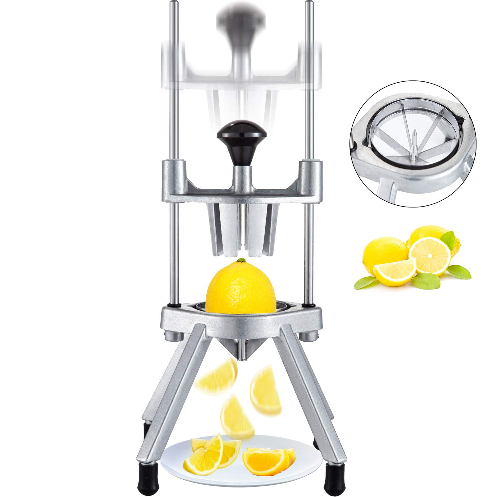Cortador De Frutas Vevor De 6 Secciones De Acero Inoxidable Para Limas