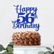 thumbnail image 4 of Decoración para tartas Kaoenla Happy 56th Birthday 56 años con purpurina azul, 4 of 8