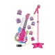 thumbnail image 2 of Set Guitarra Microfono Pedestal Juguete Mp3 Luces Rosada, 2 of 3