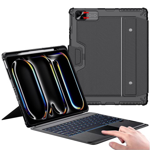 Funda Para Ipad Pro 13 Con Teclado Nillkin M4 2024 Con Lápiz