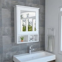 Tuhome - Botiquin Viña 1 Puerta Blanco Con Espejo