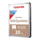 thumbnail image 1 of Disco duro interno Toshiba N300 20TB NAS 3.5" SATA 6Gb/s, 1 of 6