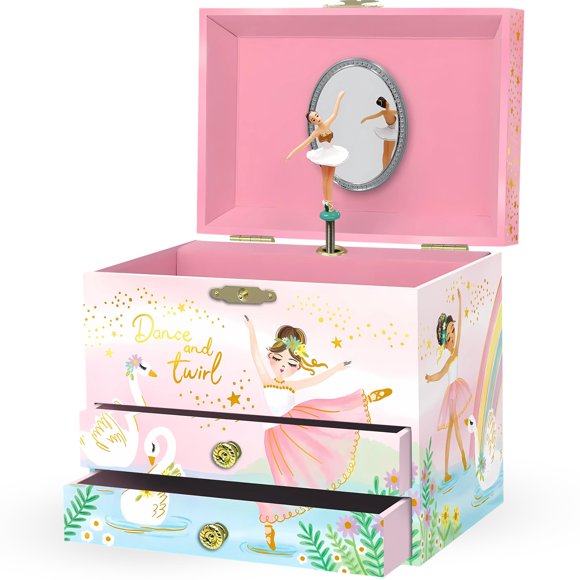 Caja de Joyas Giggle & Honey con Bailarina Musical 17x13x15 cm
