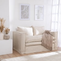 Intermuebles - Sofa Pagani 160 Lino Americano Crudo