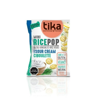 Mini Rice Pop Sour Cream Ciboulette 15 G Tika
