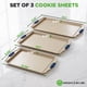 thumbnail image 3 of Juego de 3 bandejas para galletas NutriChef antiadherente de acero al carbono, 3 of 8
