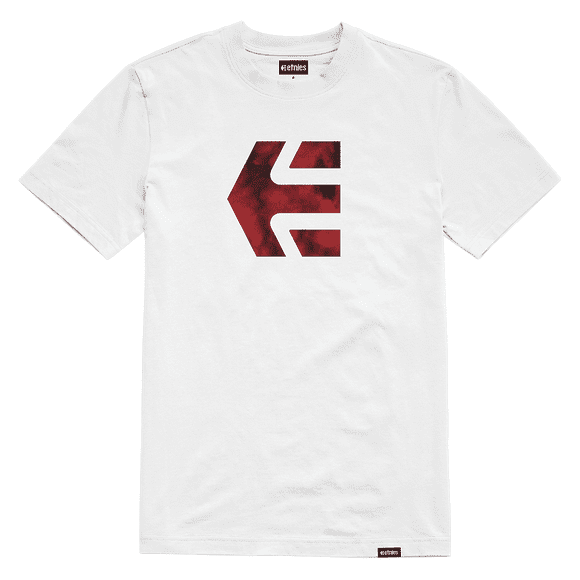 Polera Men Icon Print White Red
