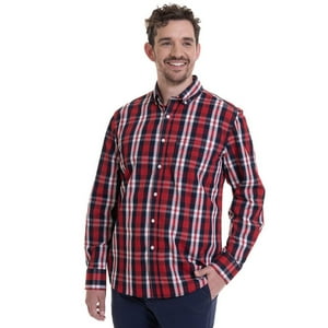 Truval - Camisa Trevira Cuadros Rojo Rojo 2Xl