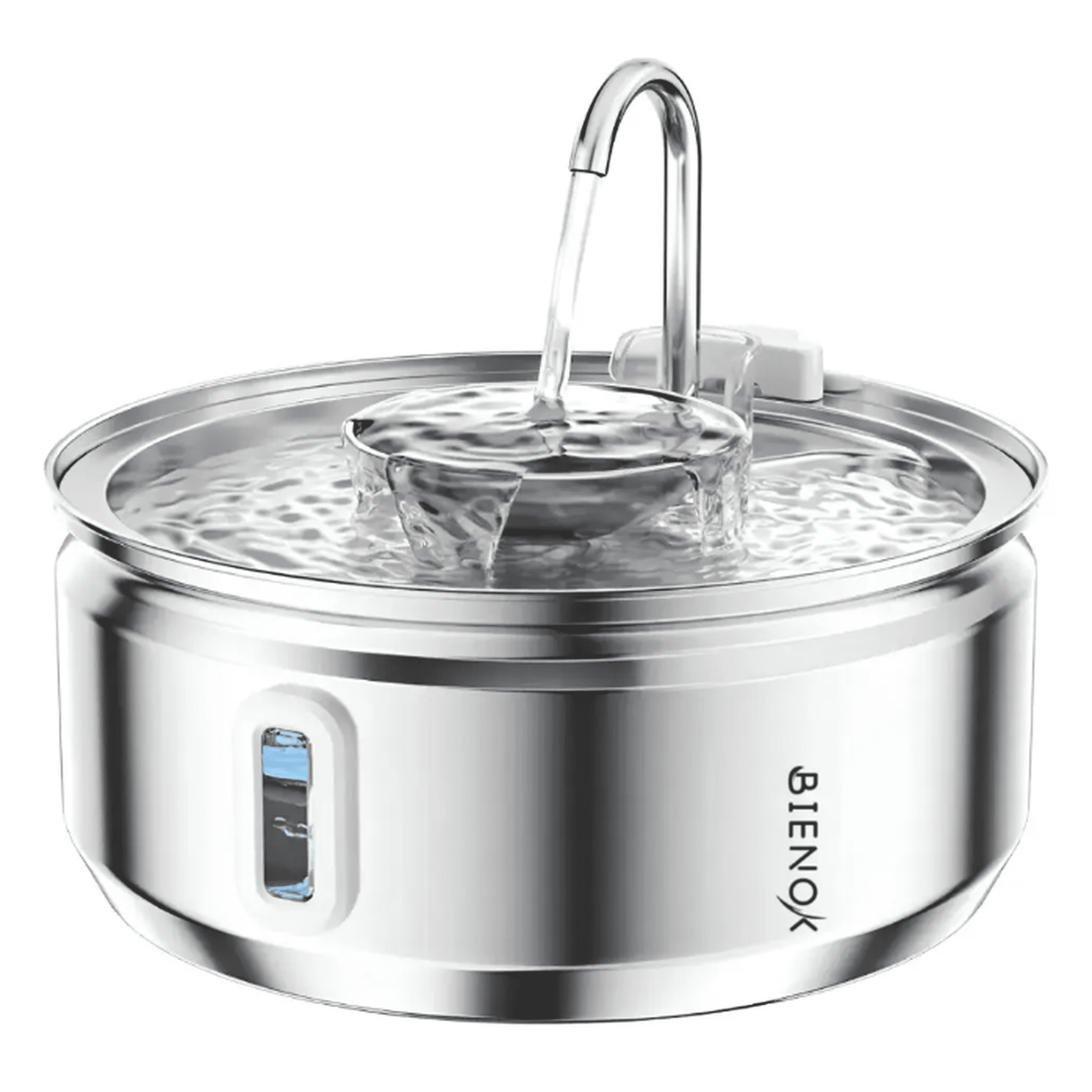 Bienok - Bebedero Automático Gatos Perros Fuente Agua 3.2l Inox