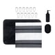 thumbnail image 3 of Set Baño 16 Piezas Mainstays Cortina Rayas Negras Poliéster, 3 of 3