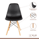 thumbnail image 4 of Comedor Mesa Eames Redonda Negra 100cm + 4 Sillas Eames Negras, 4 of 8